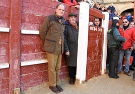 Enrique Crespo Rubio, en las tablas de la plaza de toros de Ciudad Rodrigo, en el Carnaval del Toro.