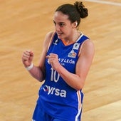 Iyana Martín en un partido de la temporada pasada.