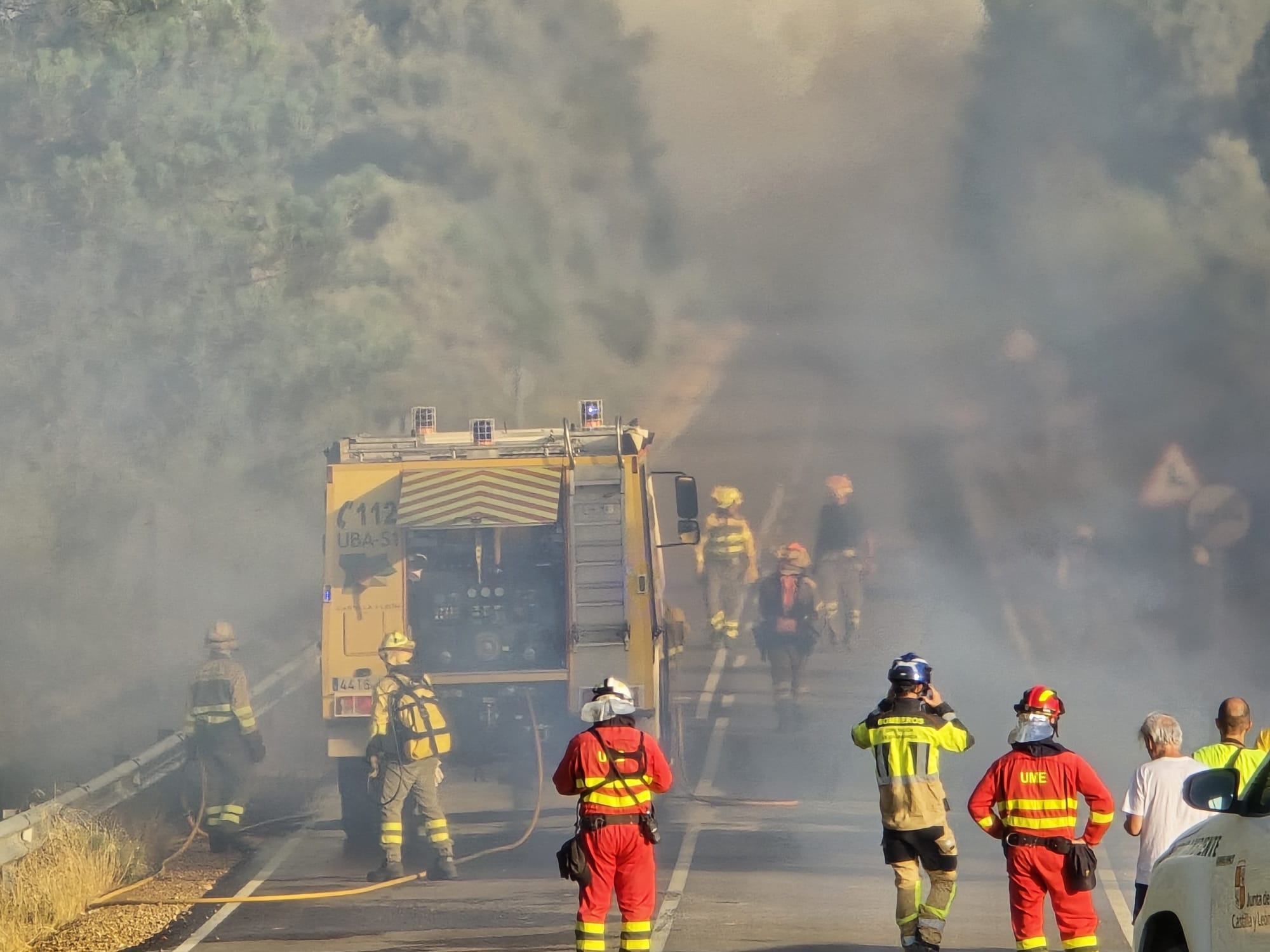 Los incendios de la provincia de este sábado, en imágenes