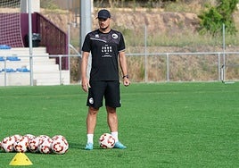 Oriol Riera, durante una sesión de entrenamiento en el anexo al Reina Sofía.