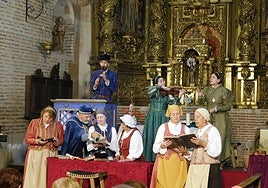 Puesta en escena de 'Buscando a Nebrija' en Zorita de la Frontera