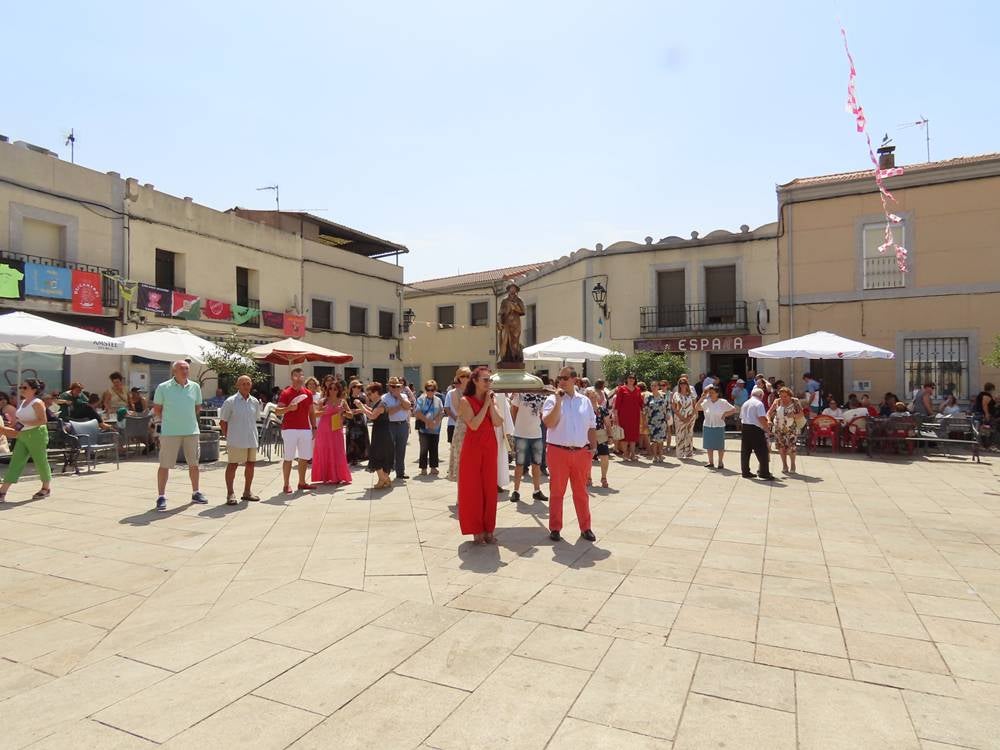 Procesión con San Roque en Cantalpino