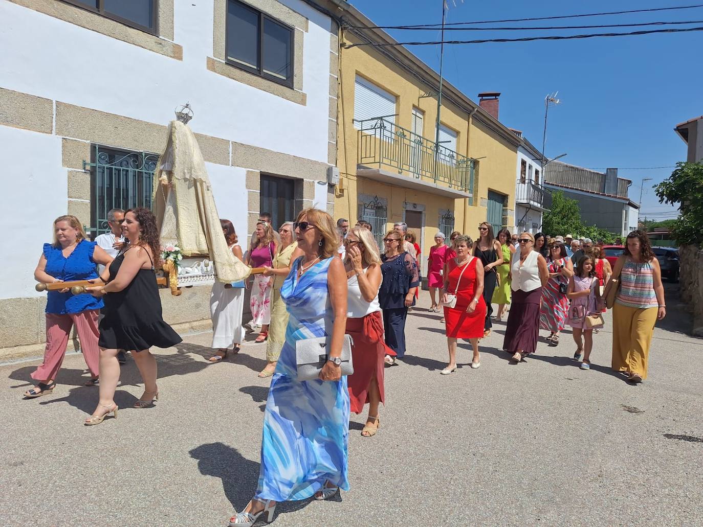 Sorihuela acompaña a la Virgen de la Asunción en su día de fiesta