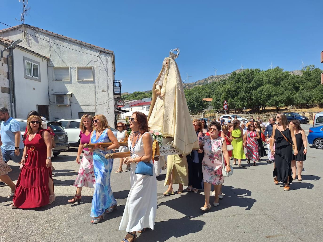 Sorihuela acompaña a la Virgen de la Asunción en su día de fiesta