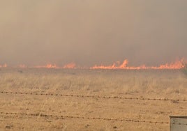Imagen del incendio de Cipérez.