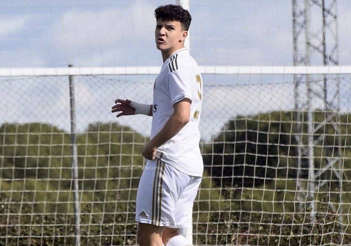 Abraham José Nóbrega, en su etapa en la cantera del Real Madrid.