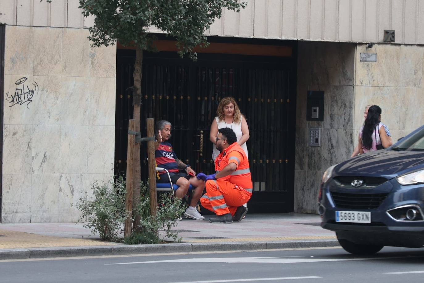 Así han quedado los dos vehículos implicados en el accidente de Canalejas