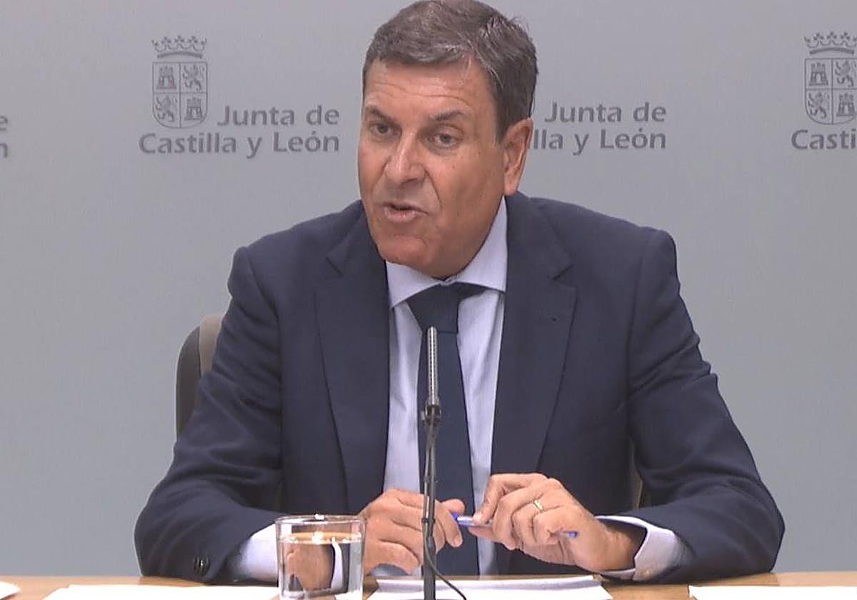 Carriedo habla en rueda de prensa.