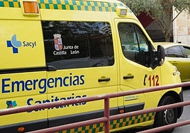 Una ambulancia ajena a esta información.