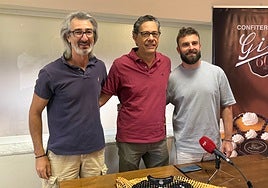 Juan García, Manuel Carretero y Marcos Sánchez, en la presentación.