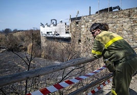 El incendio de Yeres-Llamas de la Cabrera, en la provincia de León.