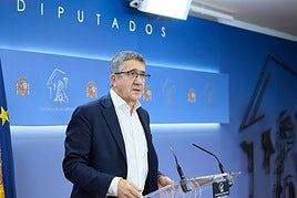 El portavoz del PSOE en el Congreso, Patxi López.