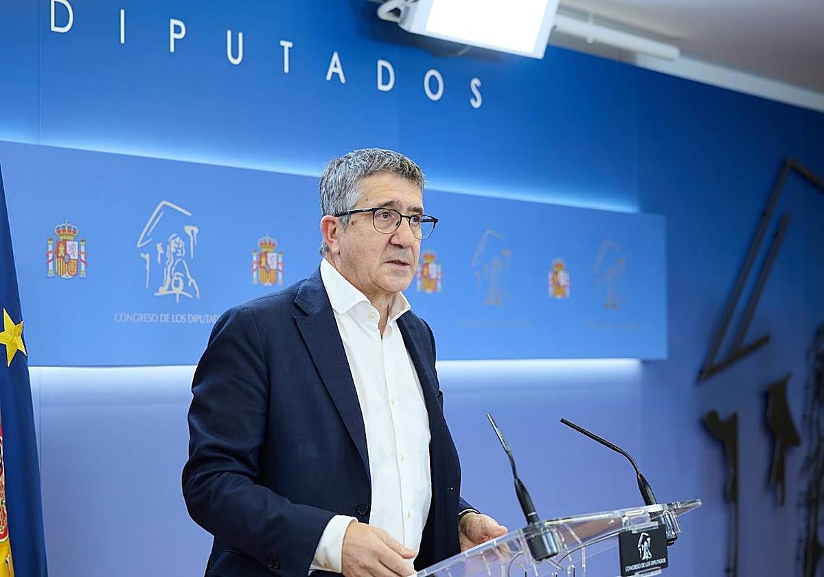 El portavoz del PSOE en el Congreso, Patxi López.