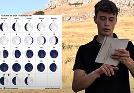 Jorge Rey durante la emisión de su último vídeo.