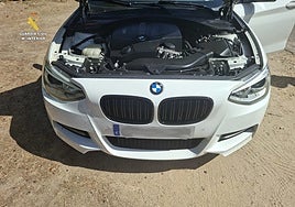 Fotografía facilitada por los investigadores del vehículo.