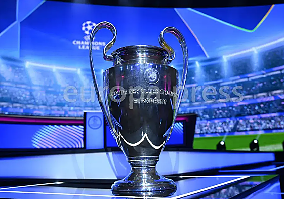 Imagen del trofeo de la Champions.