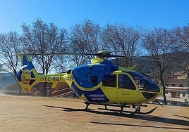 Imagen de un helicóptero de Emergencias Sanitarias.