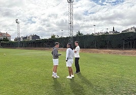 Javi Delgado, a la derecha, con Davo y Rafa Dueñas.