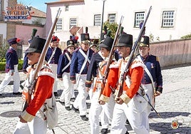 Los recreadores participaron en el desfile de San Antonio