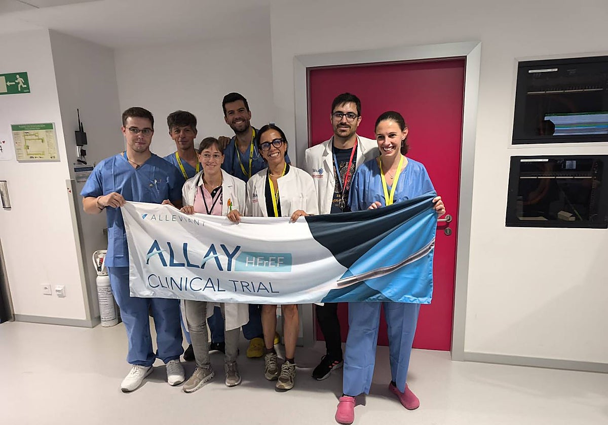 Representantes del equipo salmantino que ha iniciado el ensayo europeo.