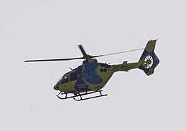 Helicóptero medicalizado del Sacyl.
