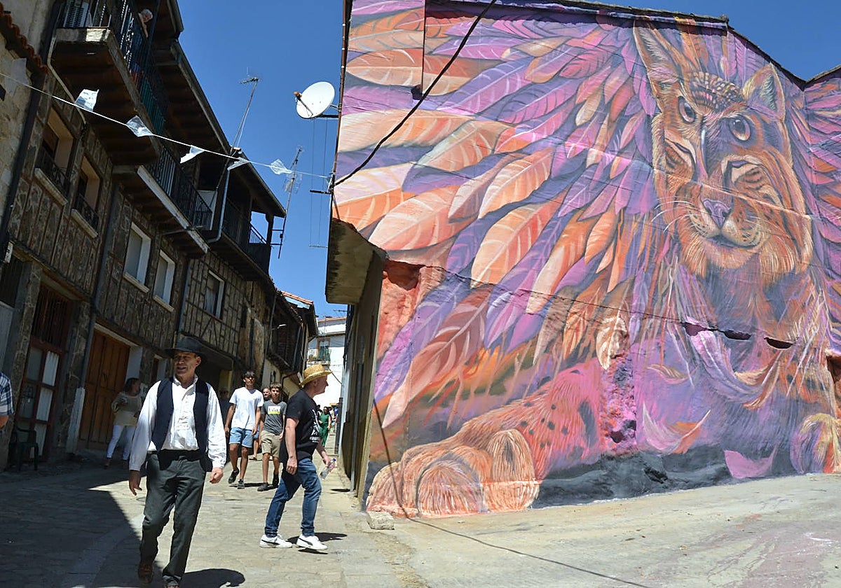 Uno de los murales nominados en estos premios.