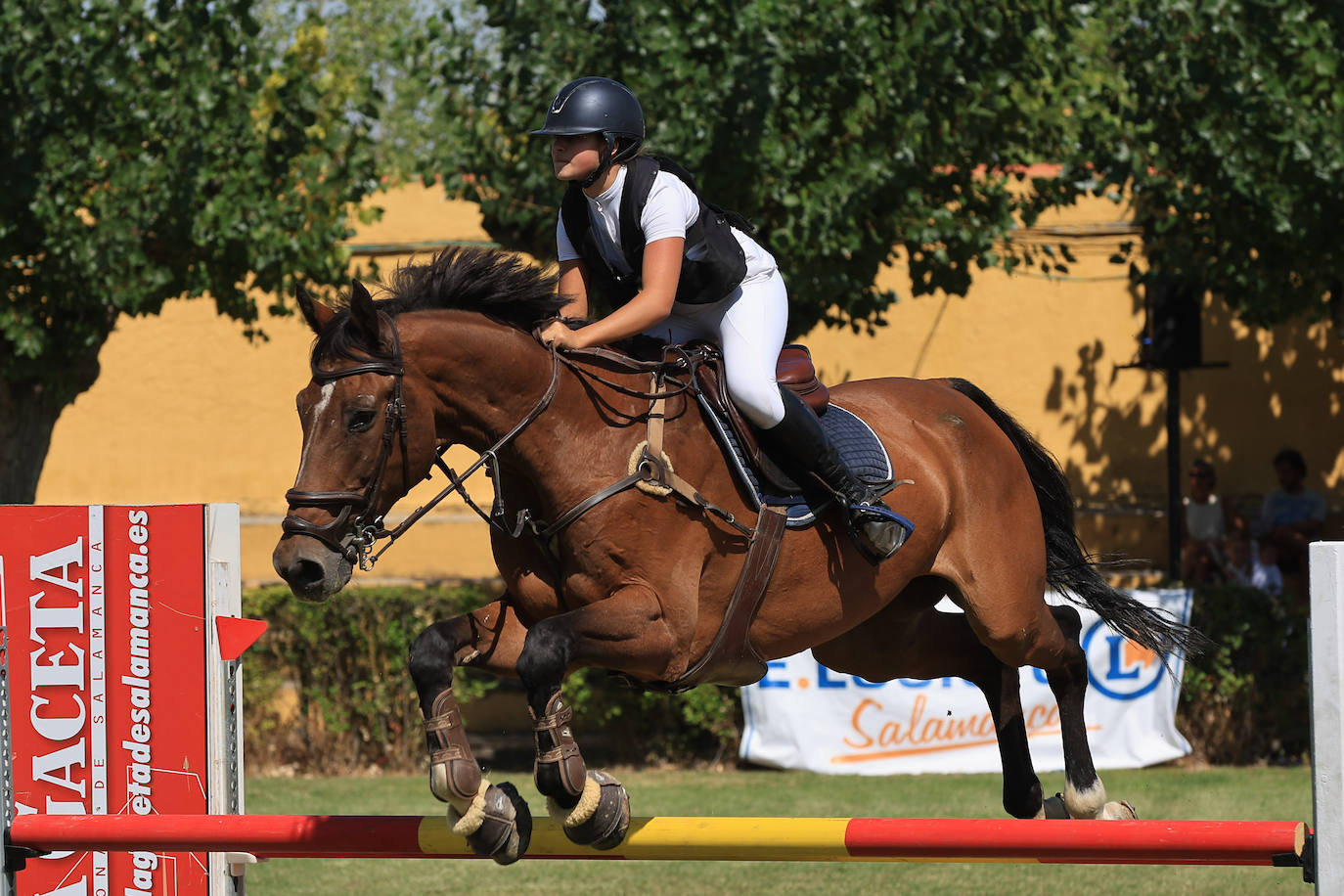 Ambientazo en la primera jornada de un concurso de saltos que enamora a Salamanca
