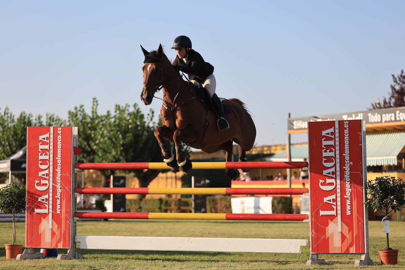 Ambientazo en la primera jornada de un concurso de saltos que enamora a Salamanca