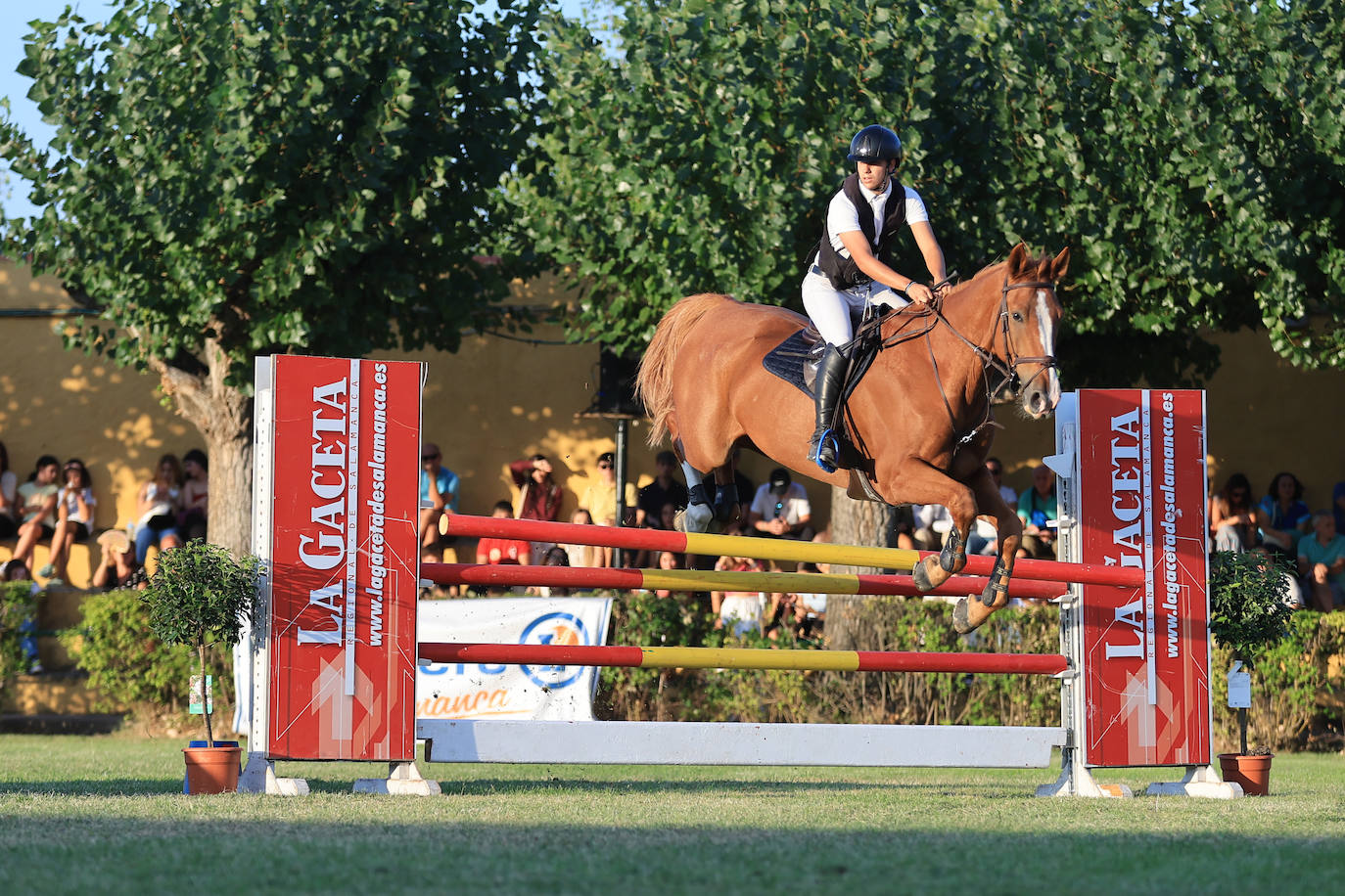 Ambientazo en la primera jornada de un concurso de saltos que enamora a Salamanca