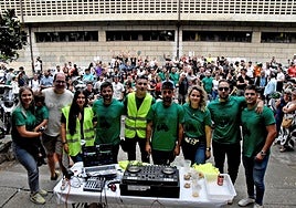 Imagen de los organizadores de la quedada motera celebrada en Béjar.