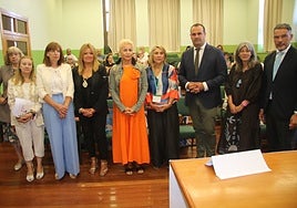 Las autoridades presentes en el inicio de las jornadas de trabajo.