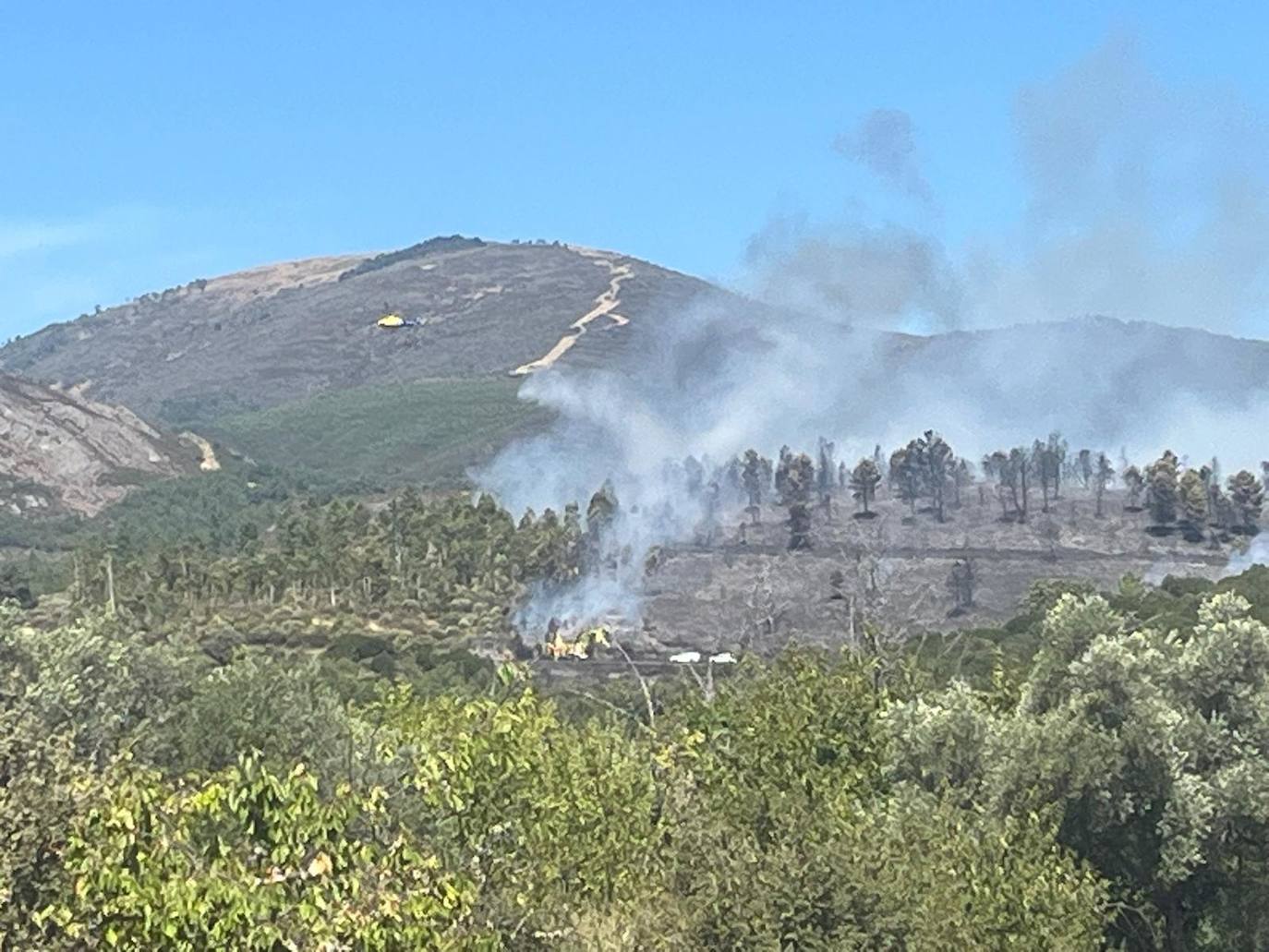 El incendio de Garcibuey, en imágenes