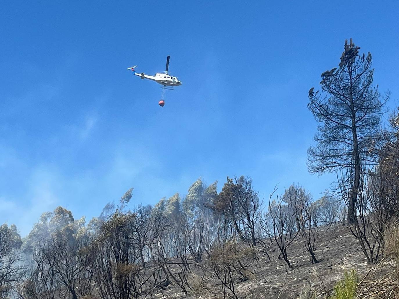 El incendio de Garcibuey, en imágenes