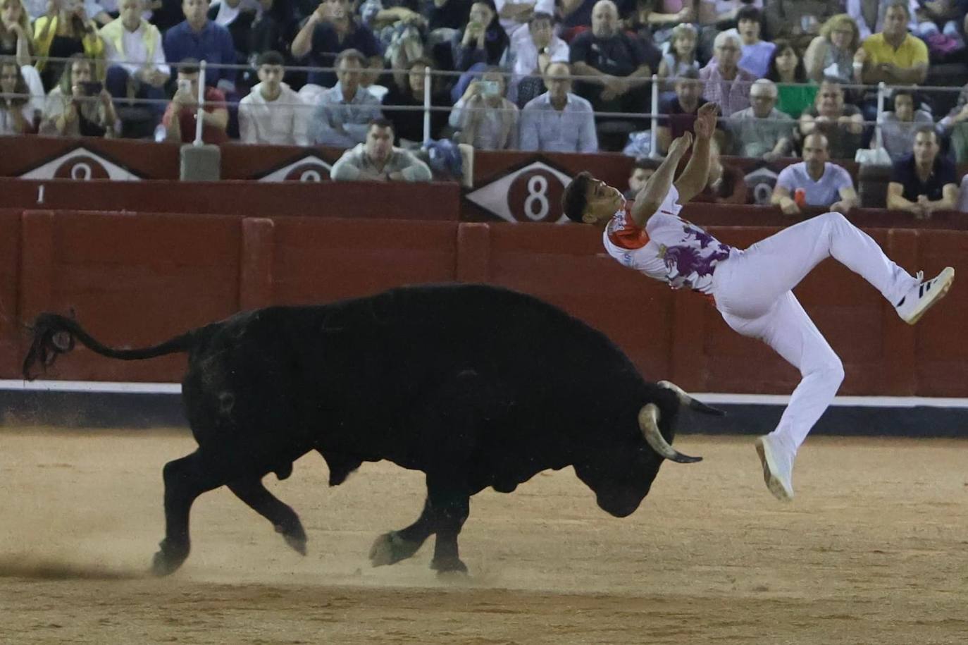 Las mejores imágenes del espectacular concurso de recortes que abrió la Feria en La Glorieta