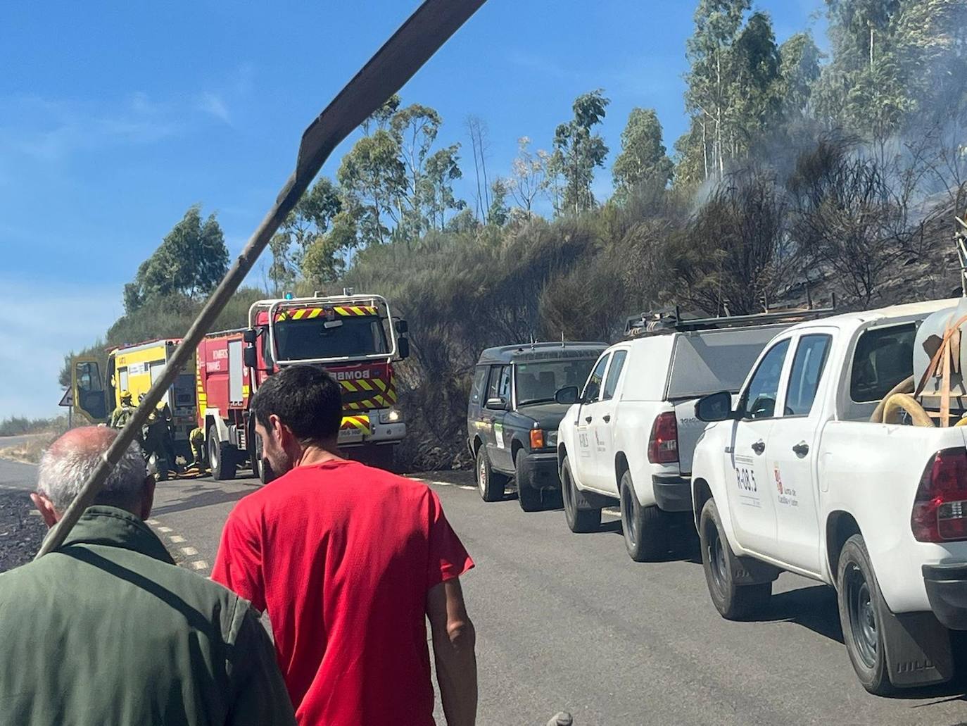 El incendio de Garcibuey, en imágenes