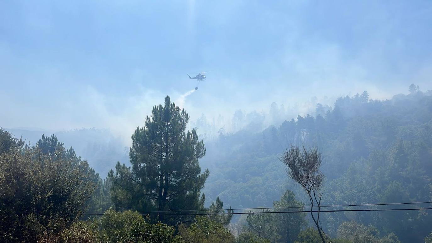 El incendio de Garcibuey, en imágenes