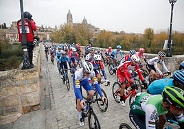 Último paso de la Vuelta a España por Salamanca.