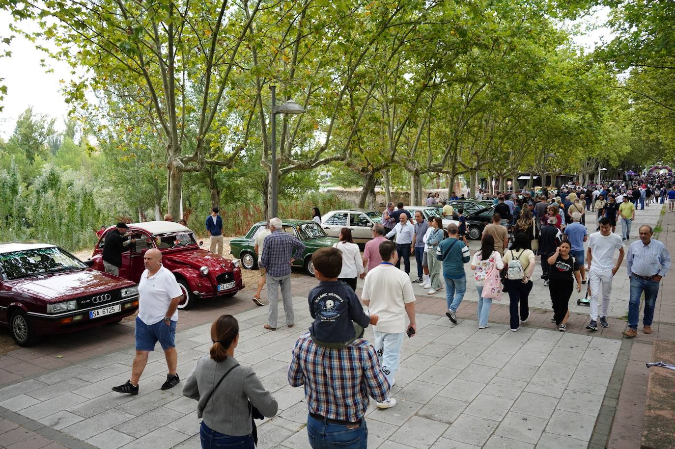 El rugido de los motores clásicos portugueses acaparan miradas en el IV Concurso de Elegancia de Vehículos de Salamanca