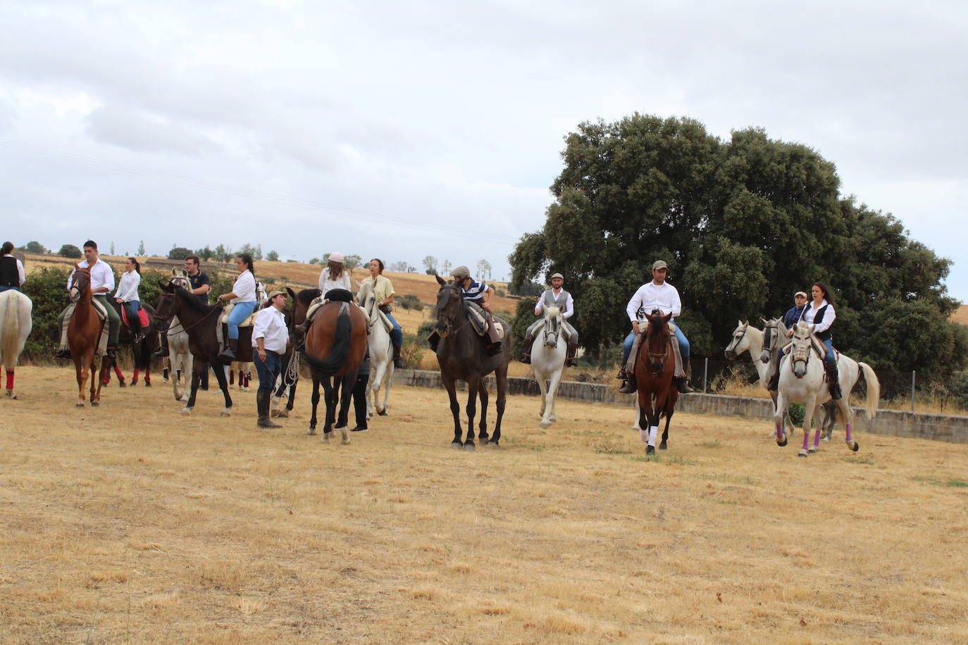 Honores a la Virgen del Carrascal en Cespedosa de Tormes