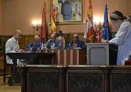 Momento de la sesion plenaria en Ciudad Rodrigo.