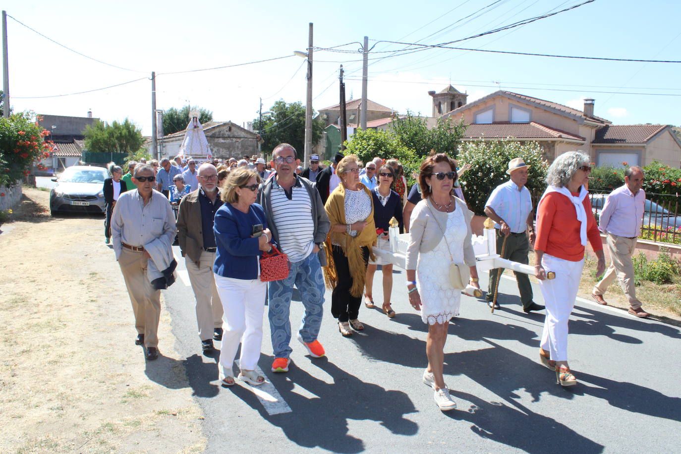 Gallegos de Solmirón entona el &quot;Adiós&quot; a la Virgen de Gracia Carrero