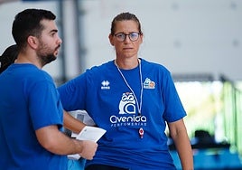 Anna Montañana durante una sesión de la pretemporada.