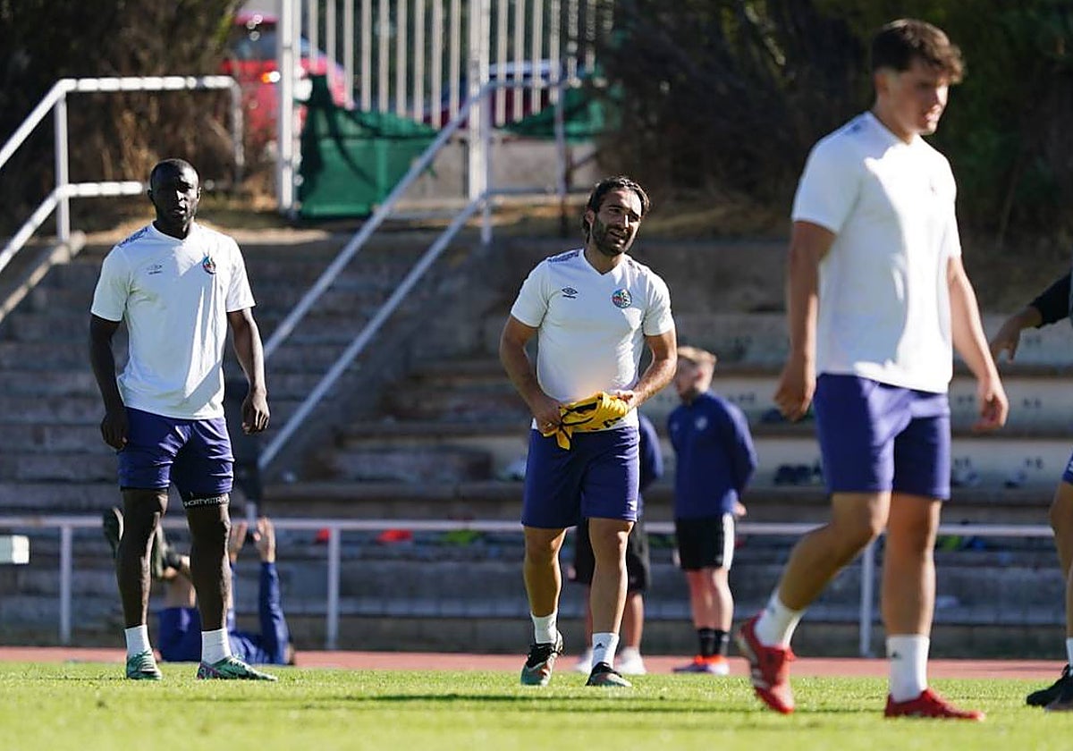 Souley y Mancebo en la sesión de este jueves en Las Pistas.