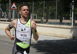 Javier Matías, durante una de las pruebas.