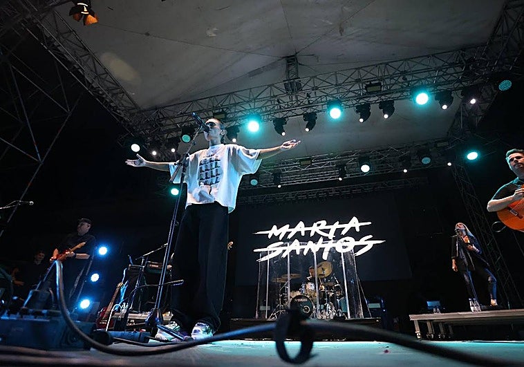 Imagen del concierto de Marta Santos.