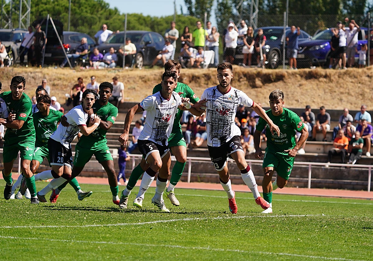 Imagen del Salamanca UDS-Astorga del domingo en Las Pistas.