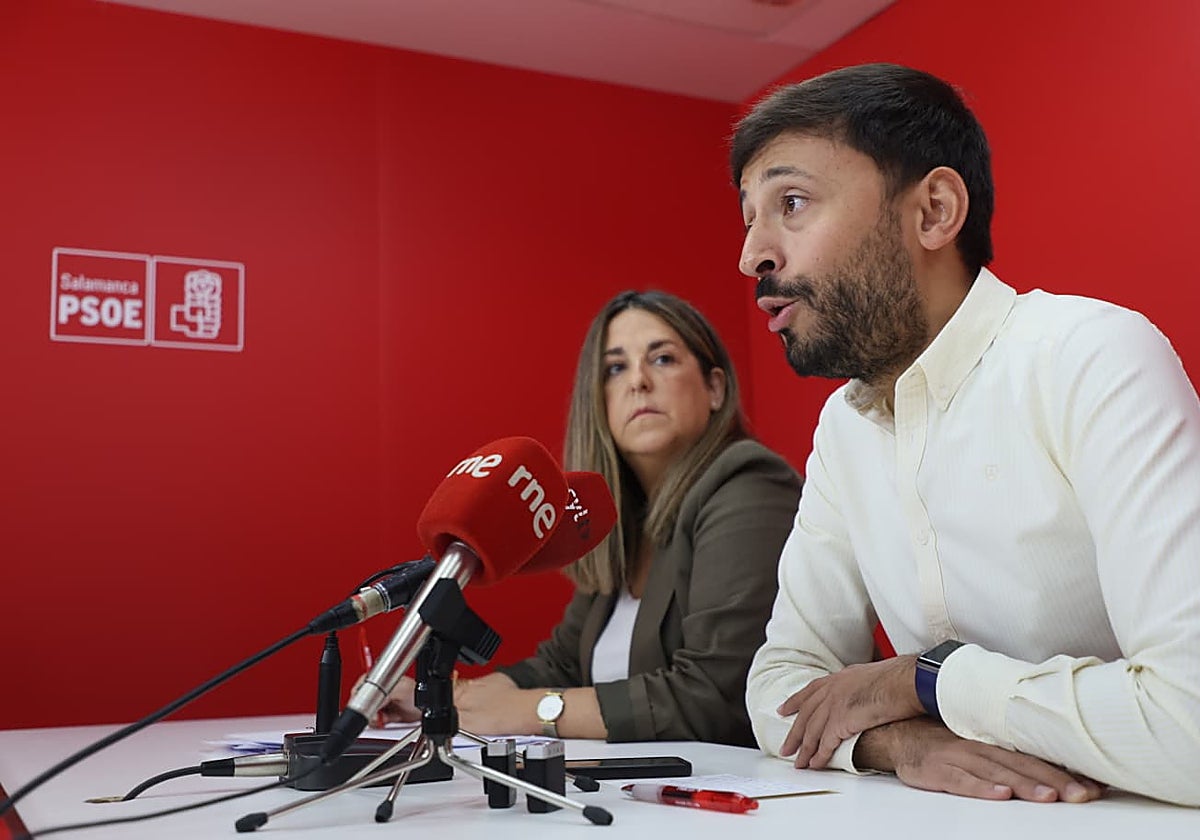 Fran Díaz, Secretario de Políticas Municipales y Noelia Merino alcaldesa.