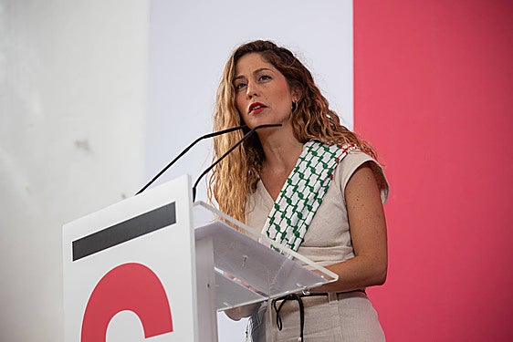La coordinadora de Sumar, Lara Hernández.
