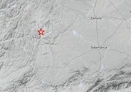 Imagen del terremoto en el mapa elaborado por el Instituto Geográfico Nacional.