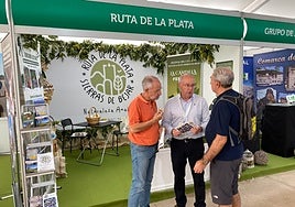 Imagen del expositor de la Mancomunidad Ruta de la Plata en la Feria Naturcyl.